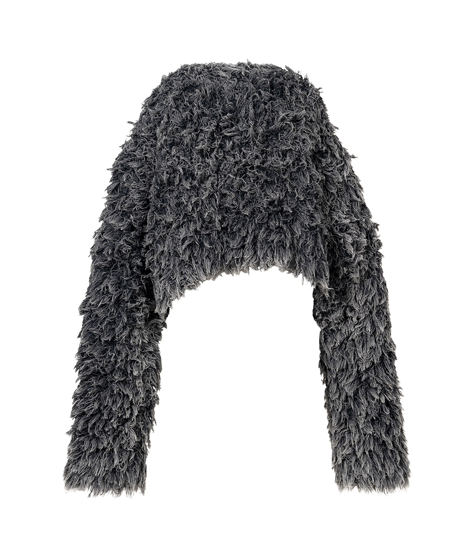 Bleached Shaggy Knit Sweater