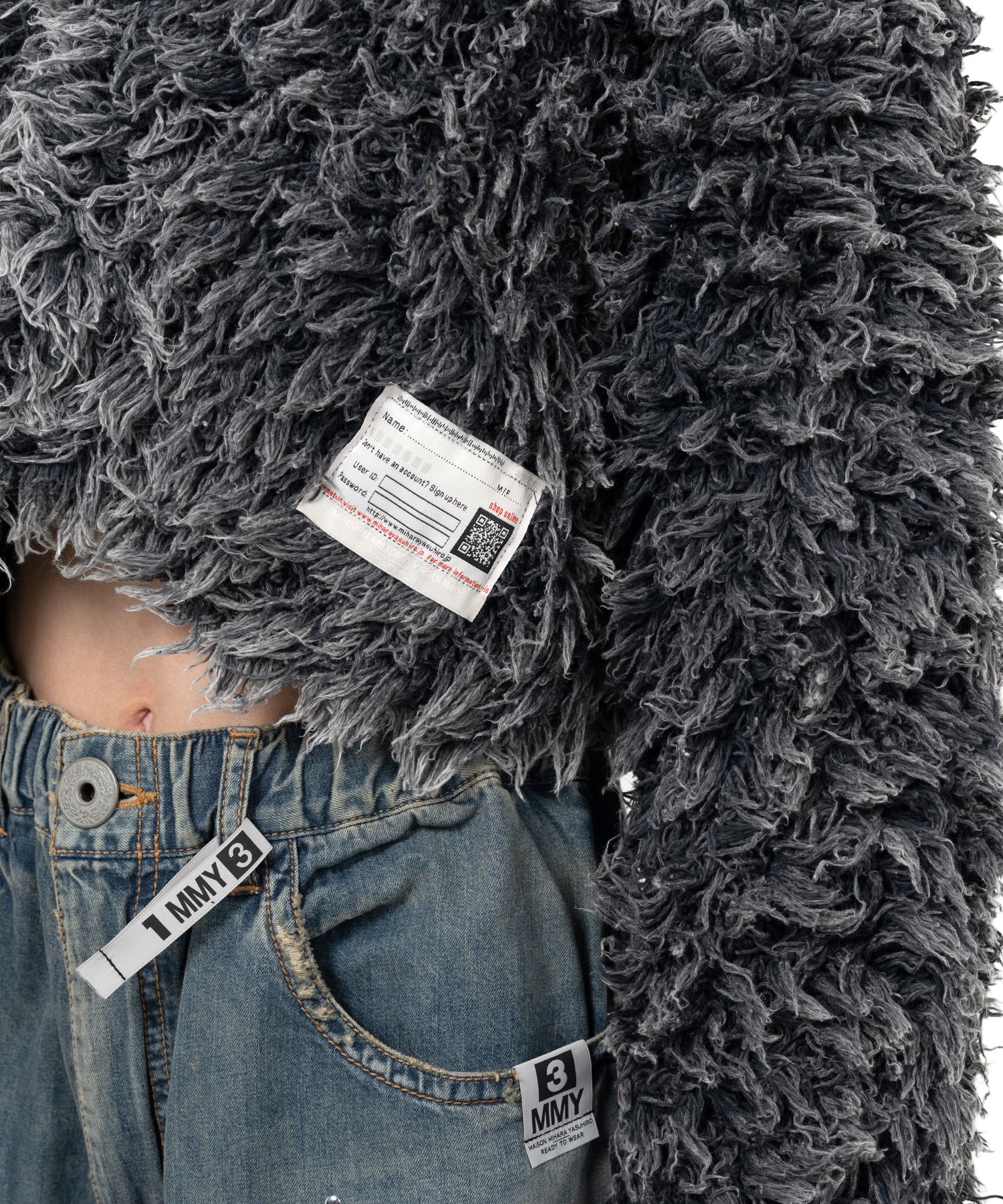 Bleached Shaggy Knit Sweater