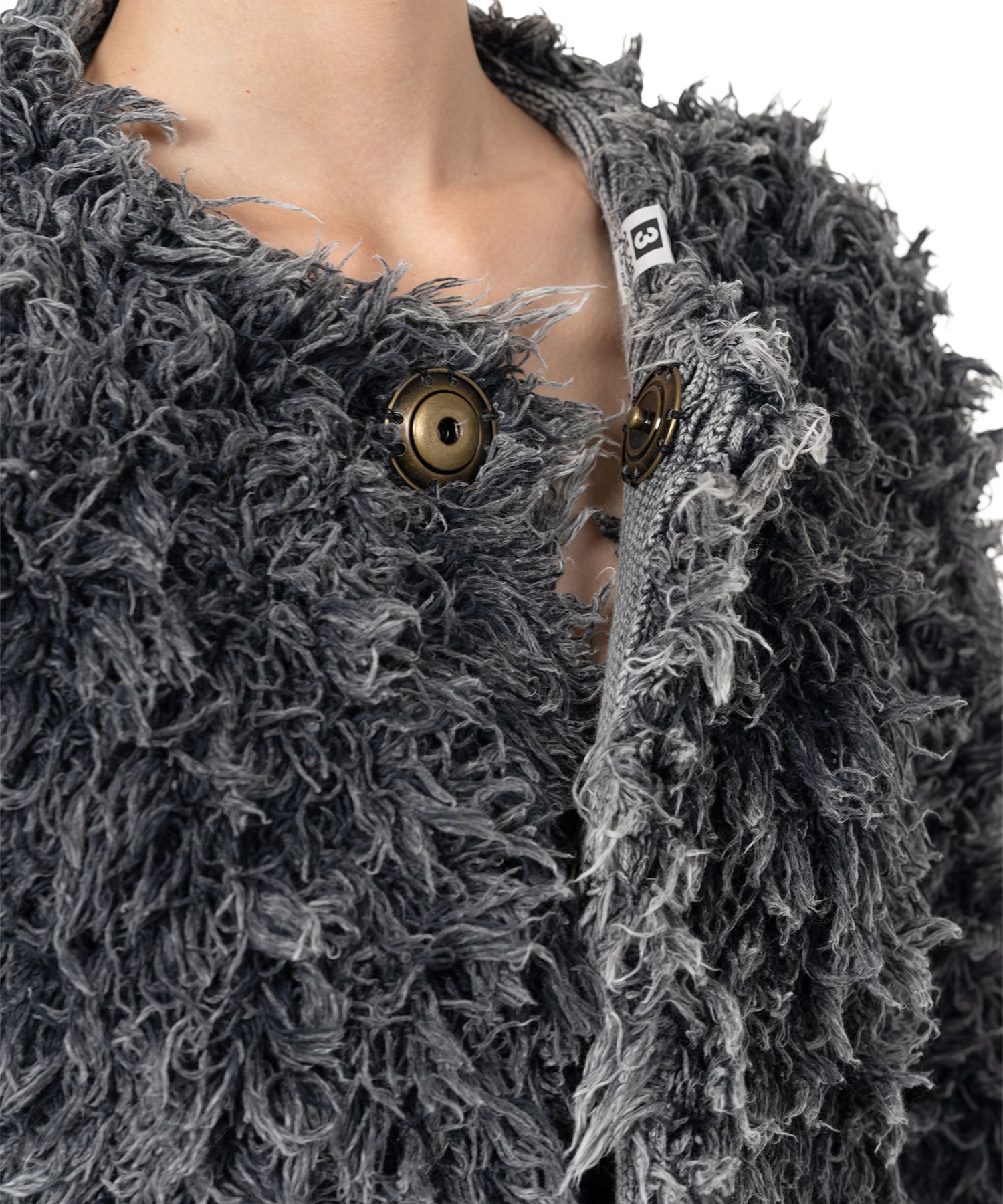 Bleached Shaggy Knit Sweater