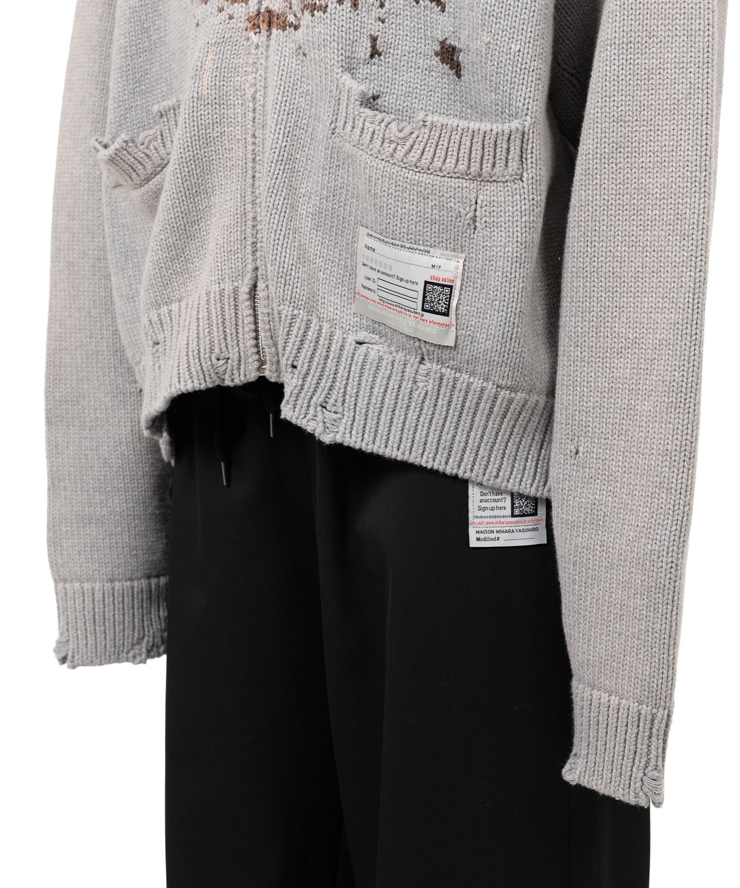 Cat Jacquard Knit Cardigan