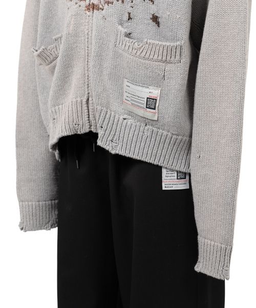 Cat Jacquard Knit Cardigan