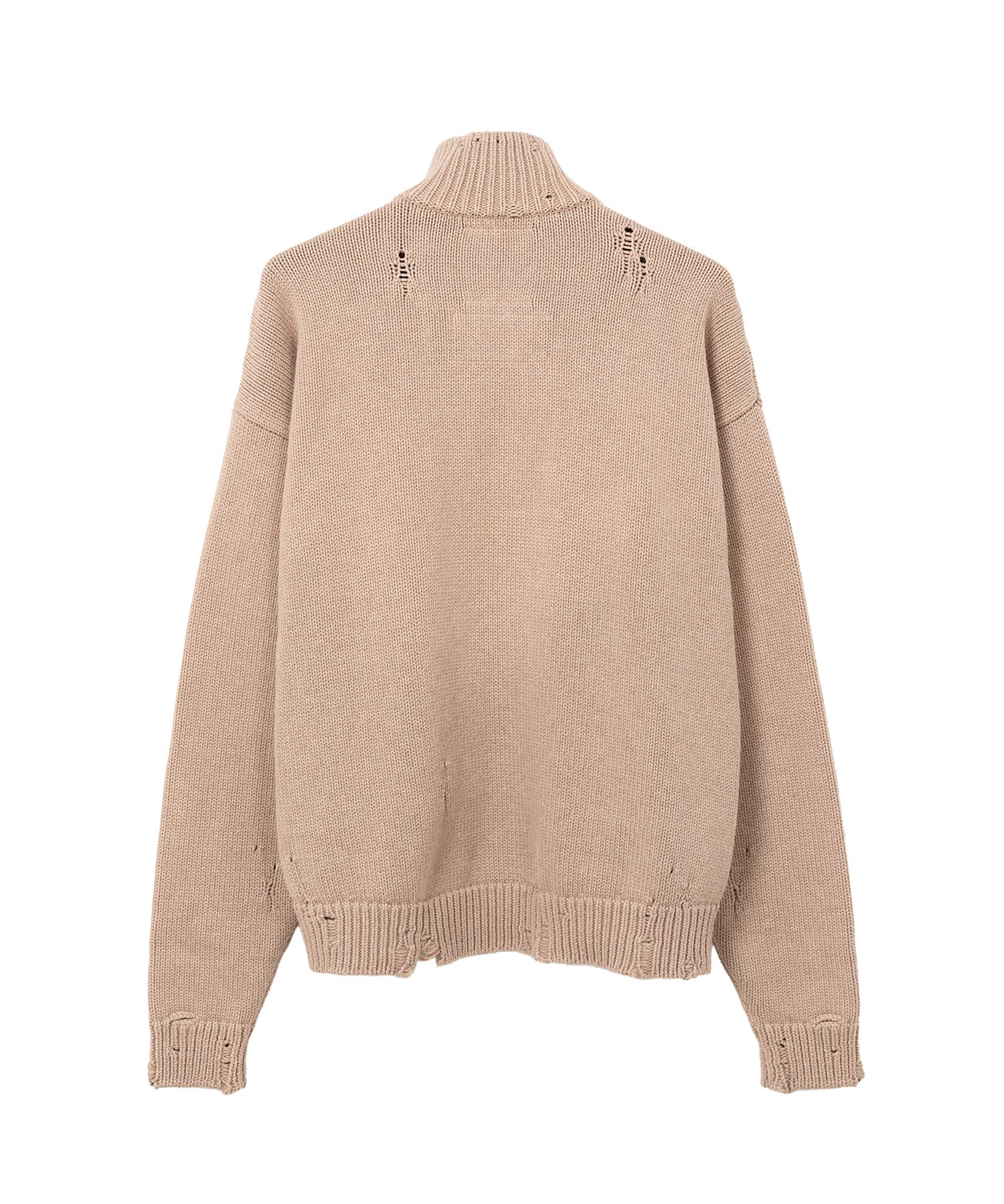 トップス Maison MIHARA YASUHIRO Knit Cardigan Maison MIHARA YASUHIRO SS23 Distressed Knit Cardigan 'Black