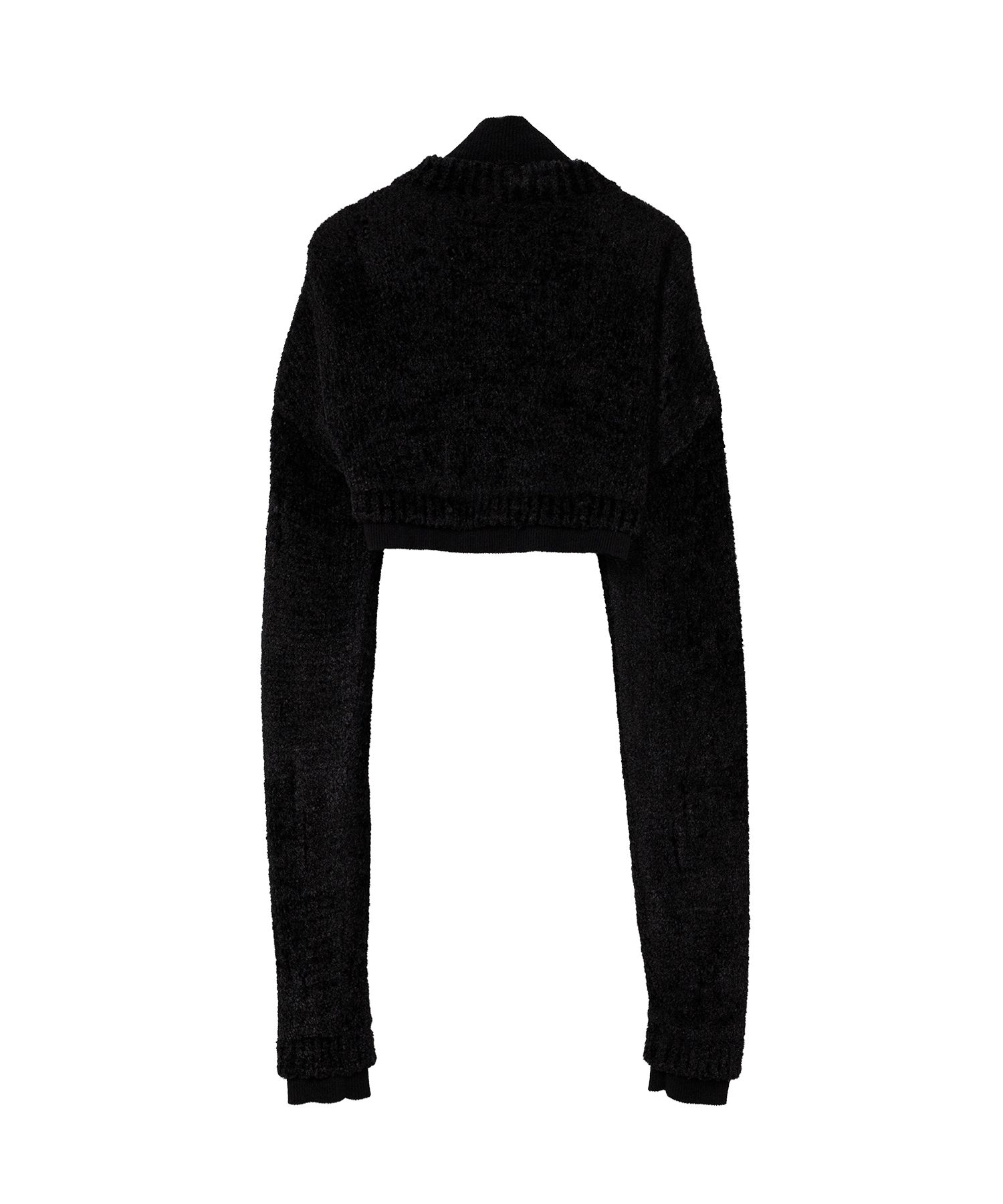 Layered Cropped Knit Cardigan