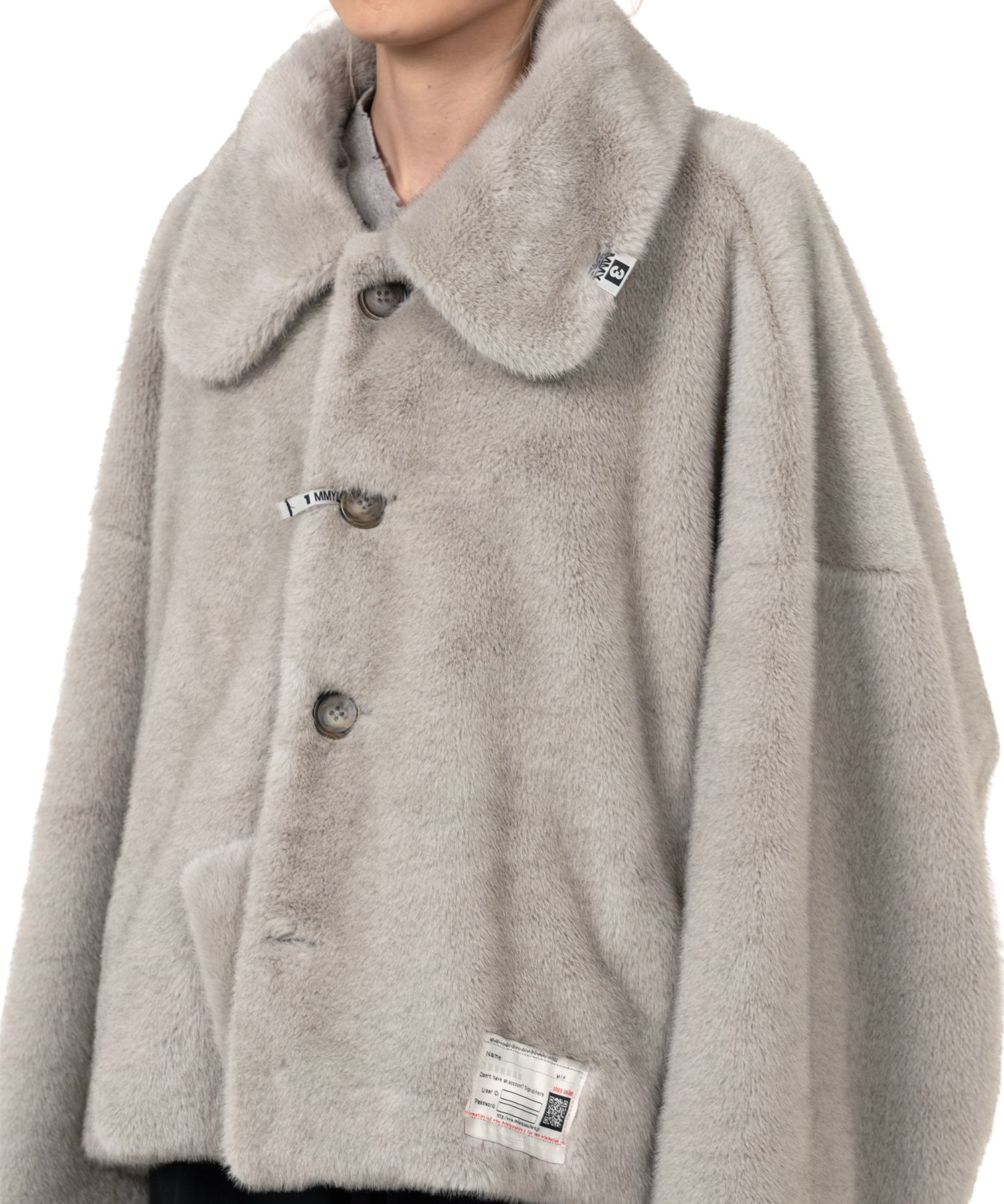 グラマミンク ファーコート L相当 ロールアップ サイドスリット なめし柔らか Maison MIHARA YASUHIRO ONLINE STORE（メゾンミハラヤスヒロ