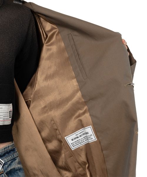 Reversed Front Trench Coat