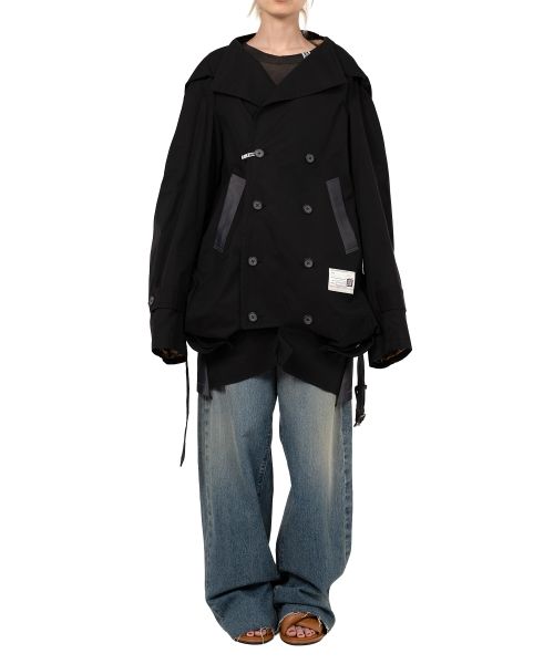 Reversed Front Trench Coat