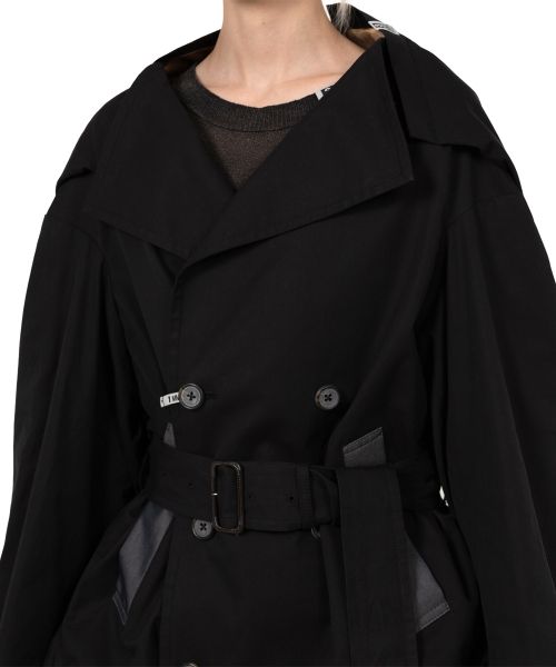 Reversed Front Trench Coat