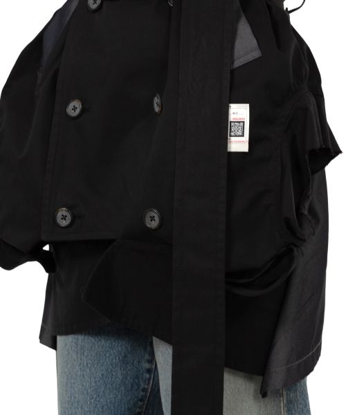 Reversed Front Trench Coat