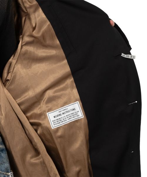 Reversed Front Trench Coat