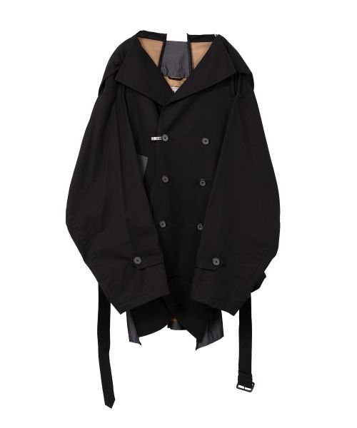 Reversed Front Trench Coat