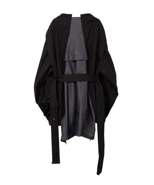 Reversed Front Trench Coat