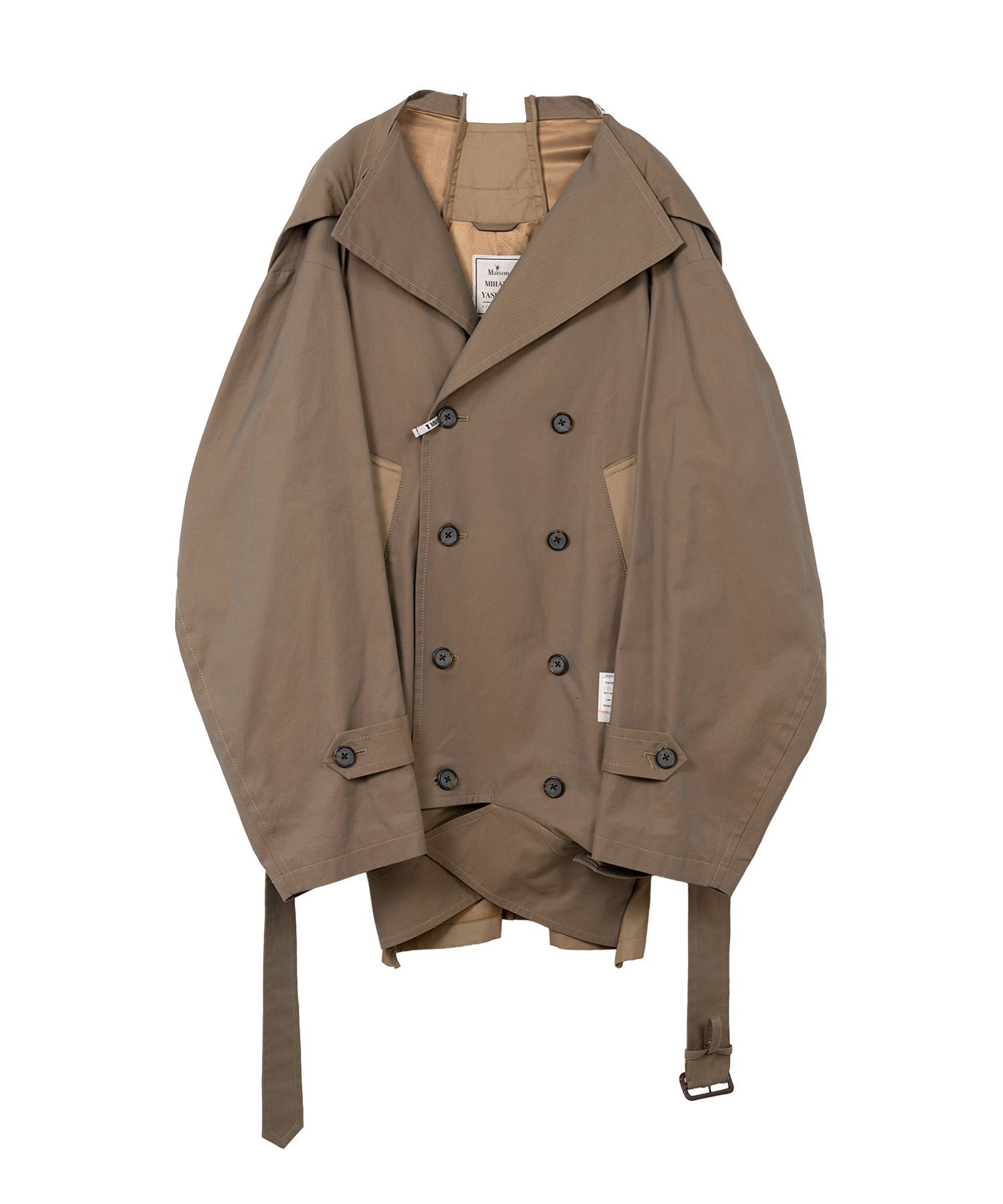 Reversed Front Trench Coat