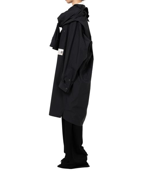 Sleeve Layered Check Shirt Dress