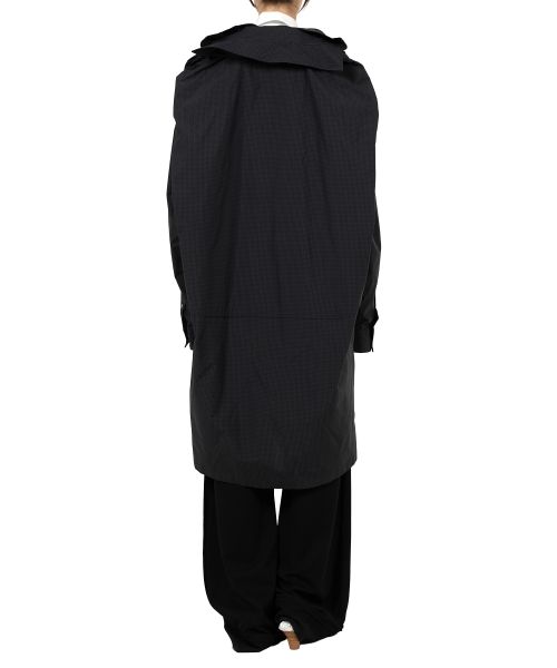 Sleeve Layered Check Shirt Dress