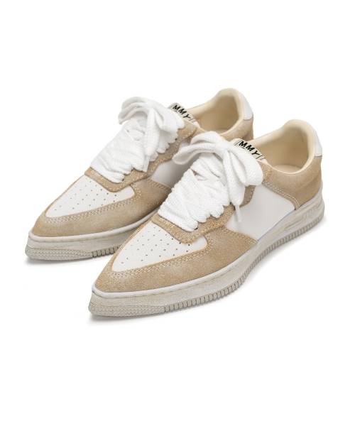 "ROSY" OG Sole Mix Material Low-top Sneaker