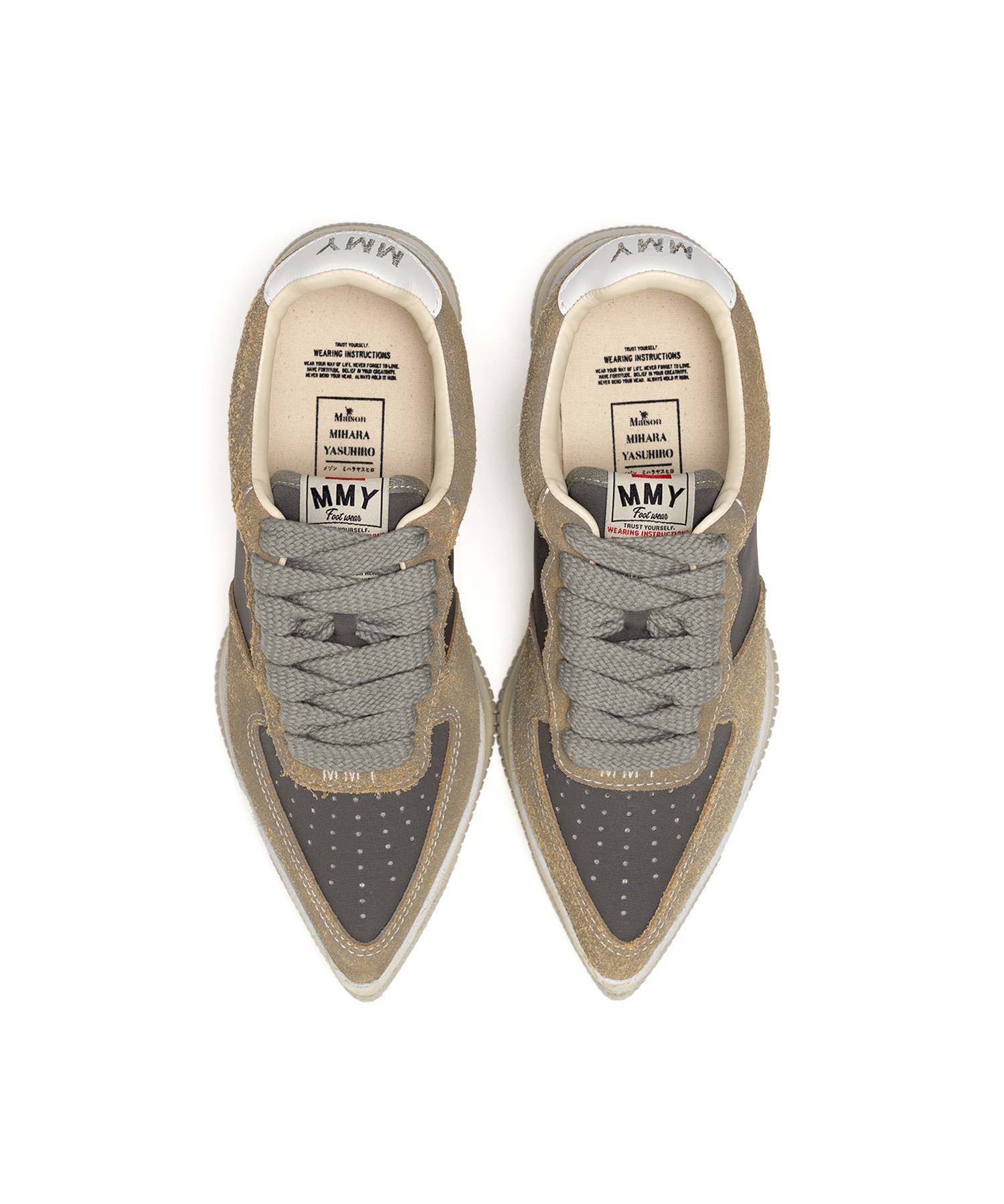 "ROSY" OG Sole Mix Material Low-top Sneaker