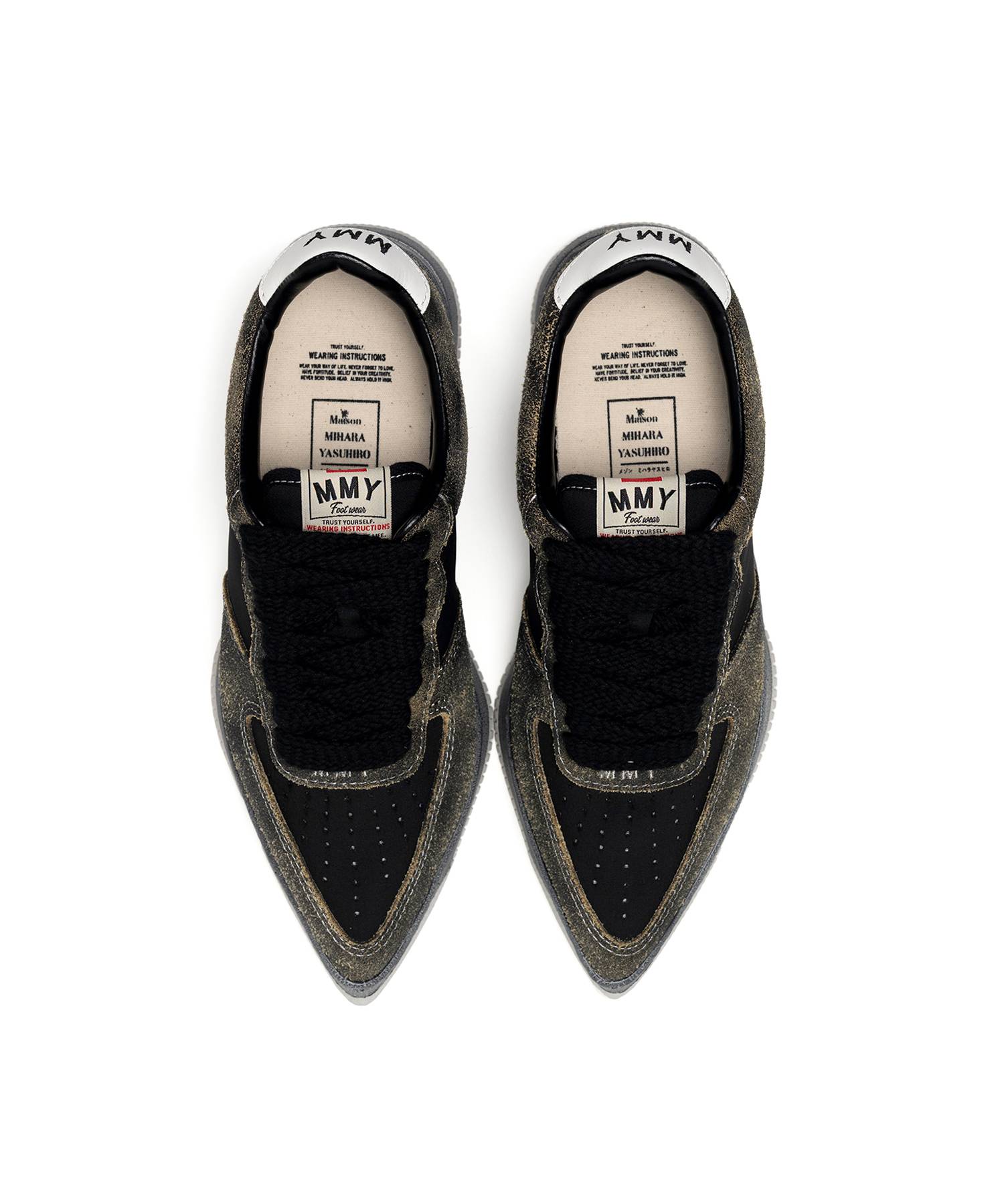 "ROSY" OG Sole Mix Material Low-top Sneaker