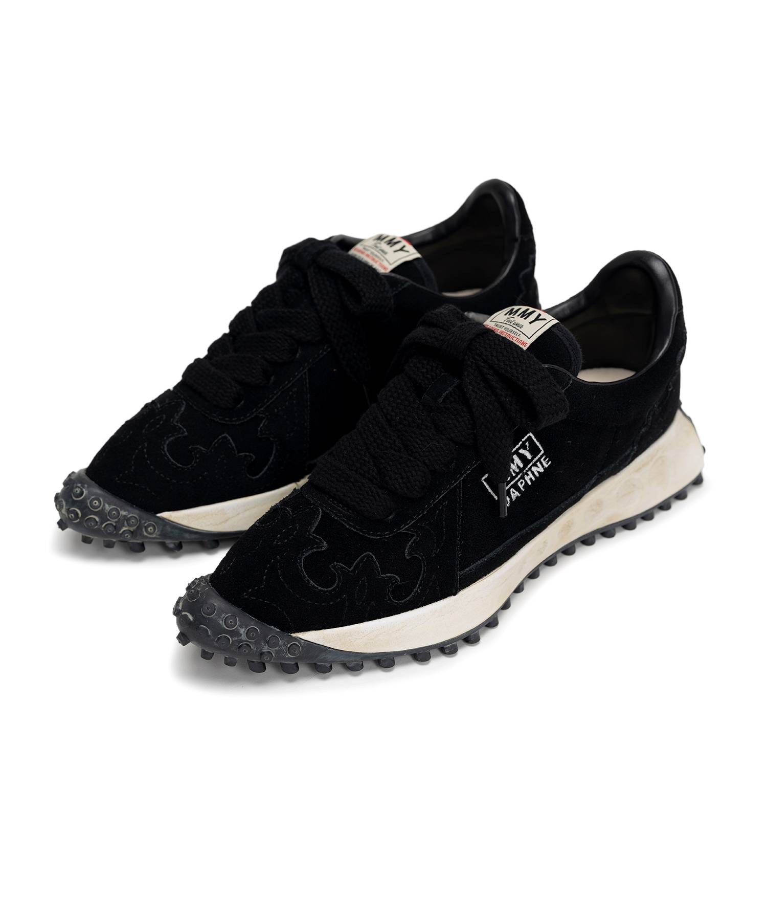 "DAPHNE" OG Sole Western Detail Suede Low-top Sneaker