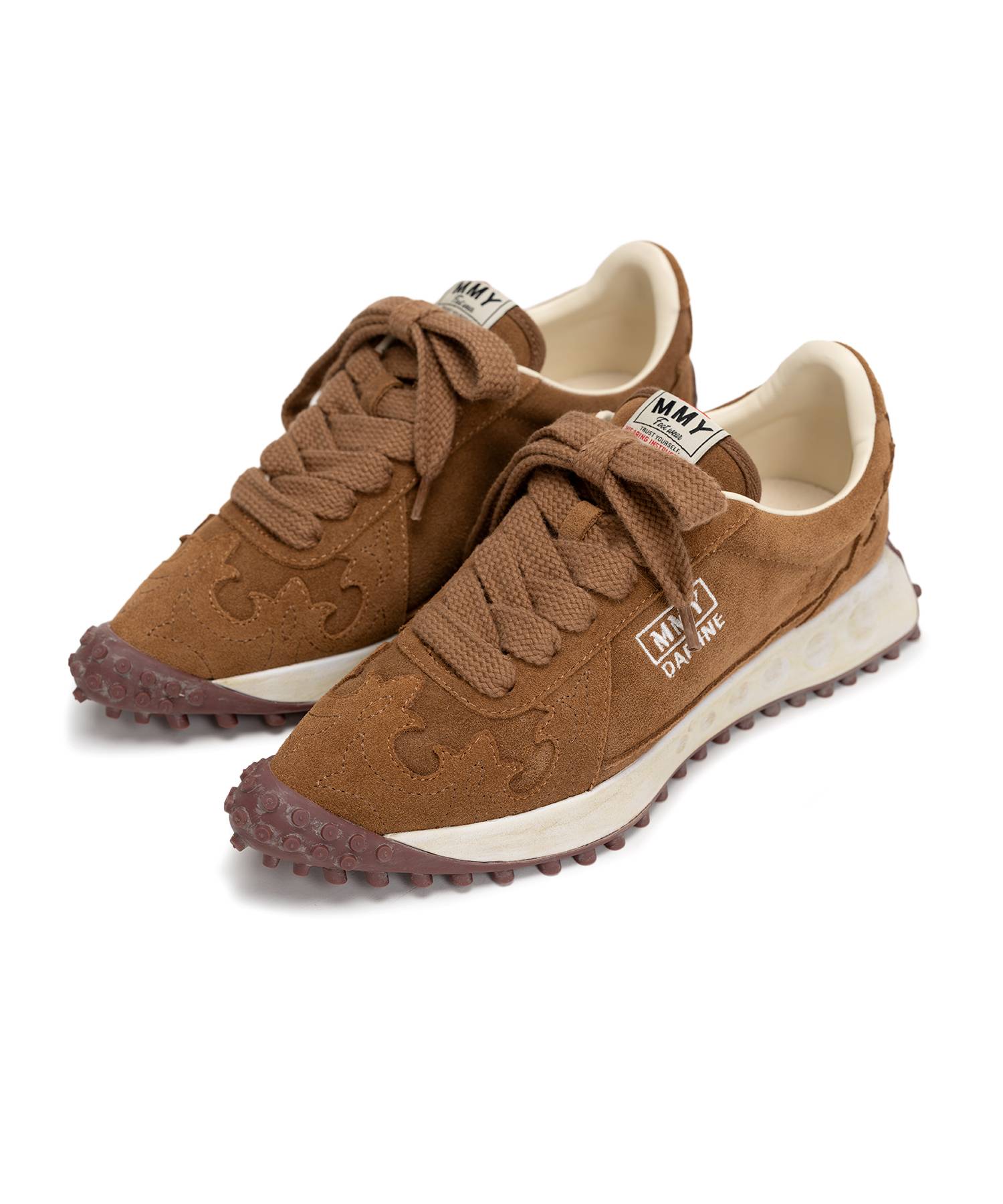 "DAPHNE" OG Sole Western Detail Suede Low-top Sneaker