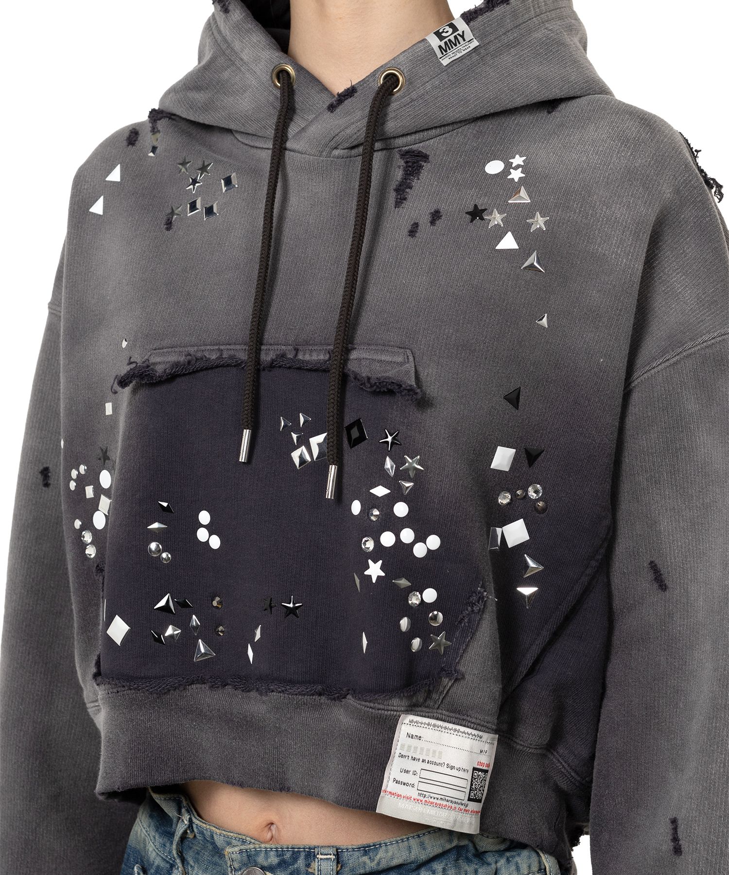 Sun Faded Like Embellished Hoodie