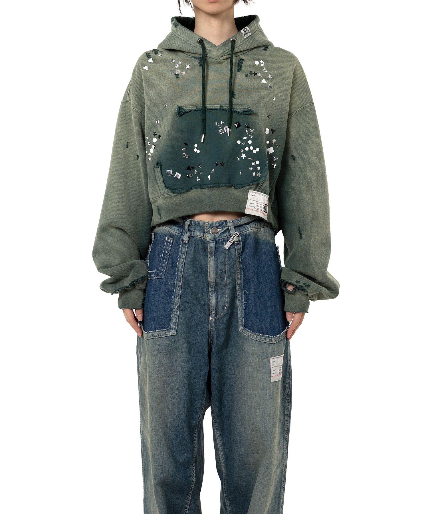 Sun Faded Like Embellished Hoodie