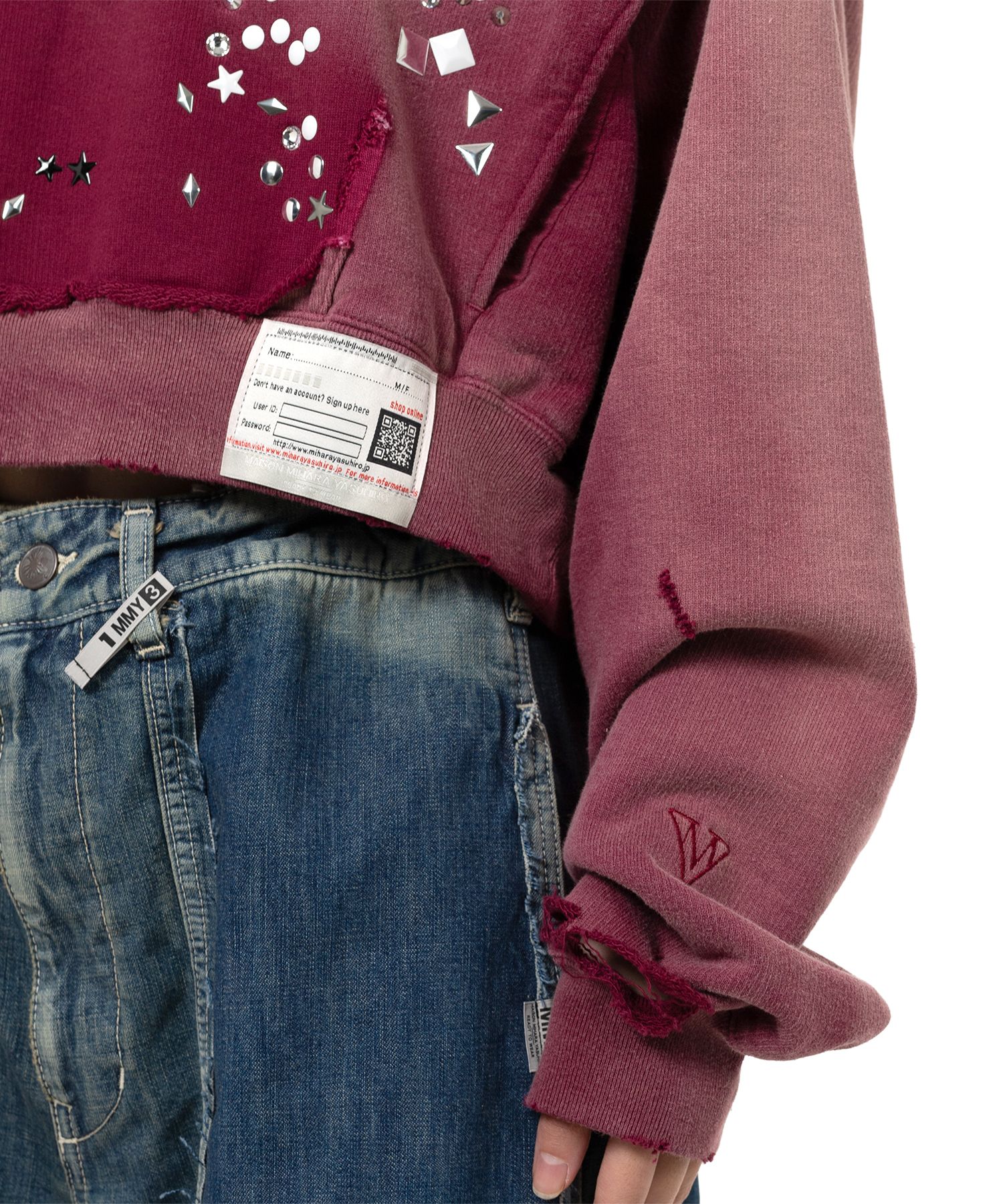 Sun Faded Like Embellished Hoodie