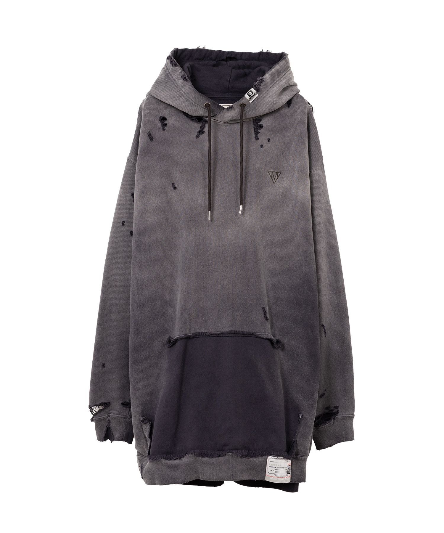 ミハラヤスヒロ　SUNFADED RESIZE HOODIE Maison MIHARA YASUHIRO ONLINE STORE（メゾンミハラヤスヒロ