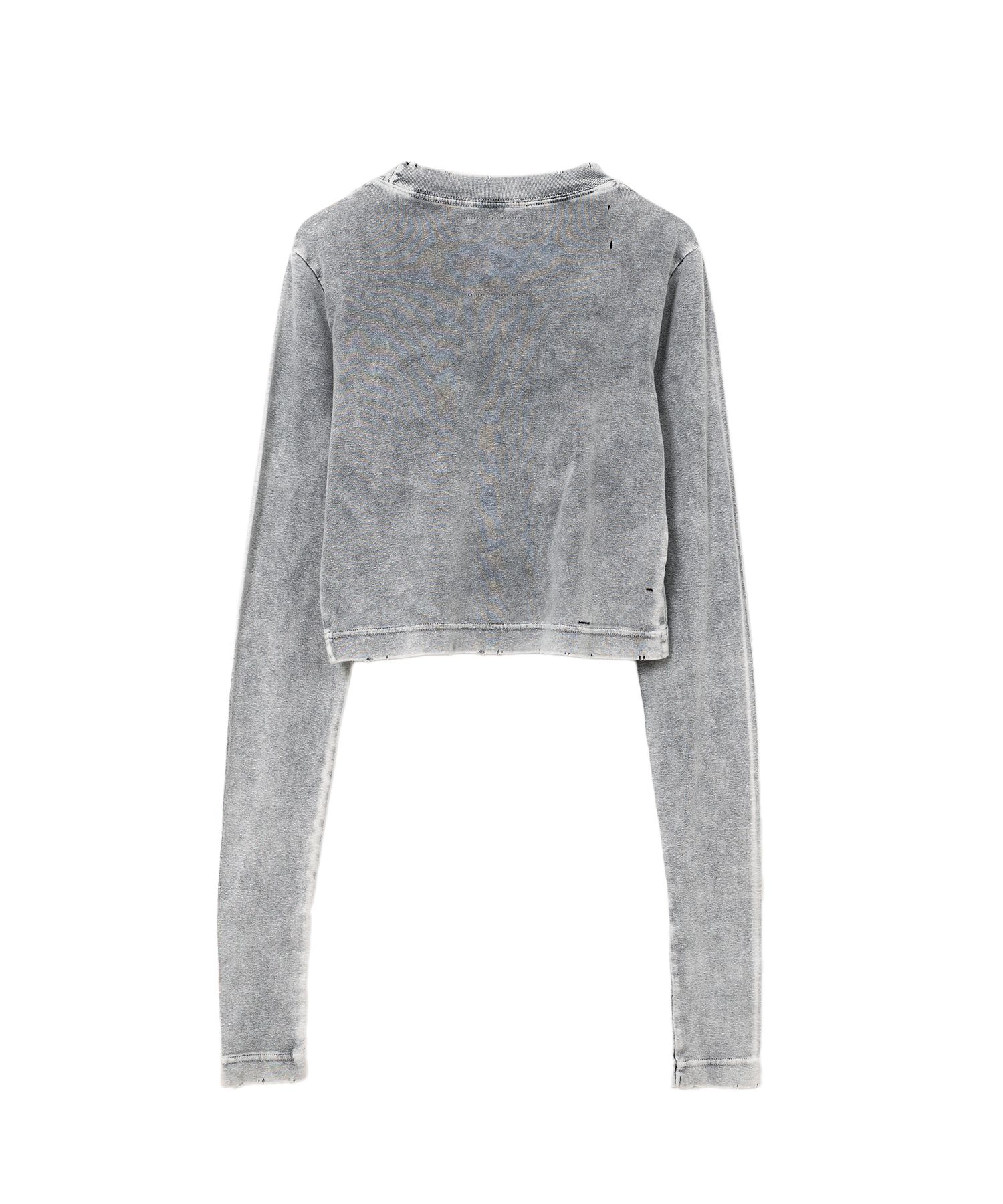 【MIHARA YASUHIRO】Embellished Cropped Long Sleeve Tシャツ Maison MIHARA YASUHIRO ONLINE STORE（メゾンミハラヤスヒロ