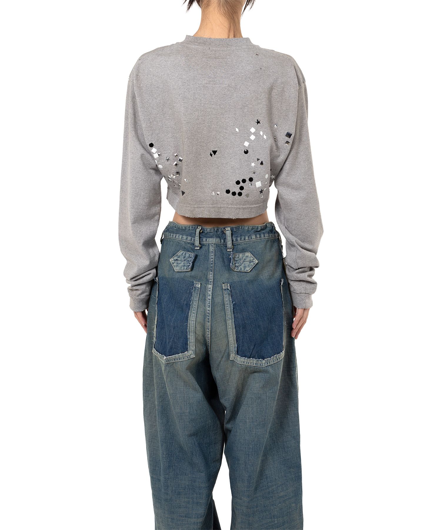 【MIHARAYASUHIRO】Bleached Long Sleeve T-shirt クロップド丈 Bleached Cropped Long Sleeve T-shirt（Tシャツ/カットソー