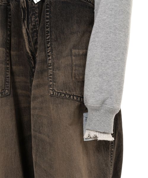 Layered Cropped Zip-up Hoodie