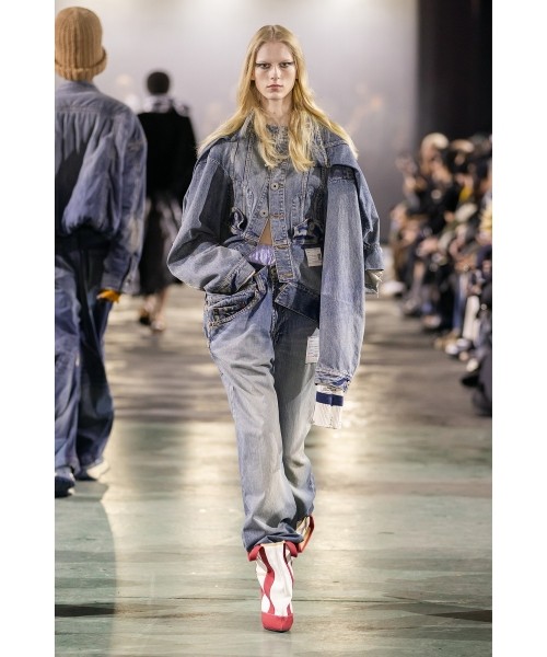 Huge Layered Denim Pants