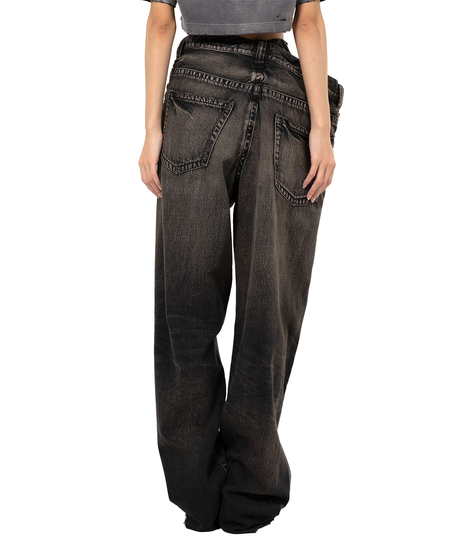 Huge Layered Denim Pants