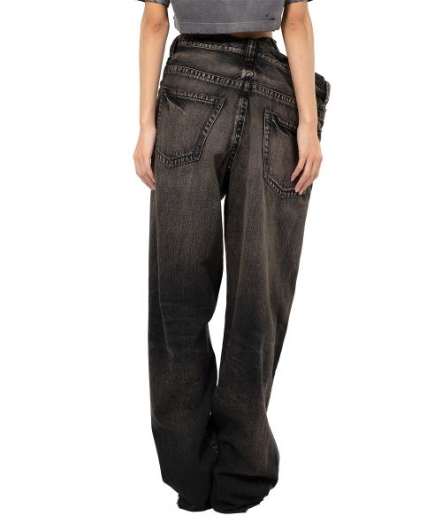 Huge Layered Denim Pants