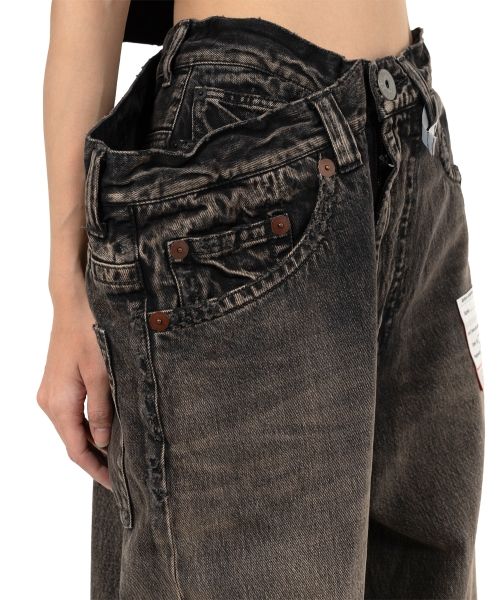 Huge Layered Denim Pants