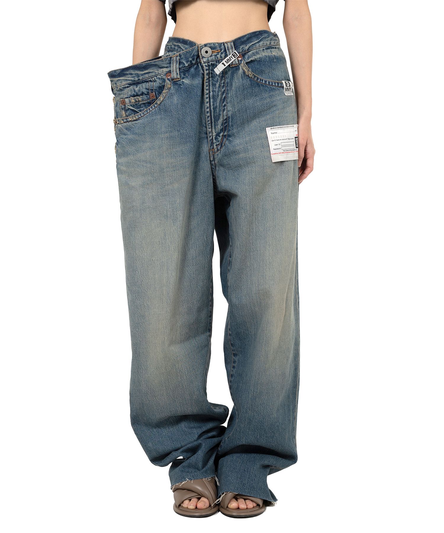 Huge Layered Denim Pants