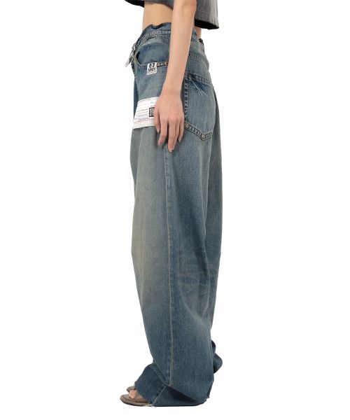 Huge Layered Denim Pants