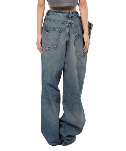 Huge Layered Denim Pants
