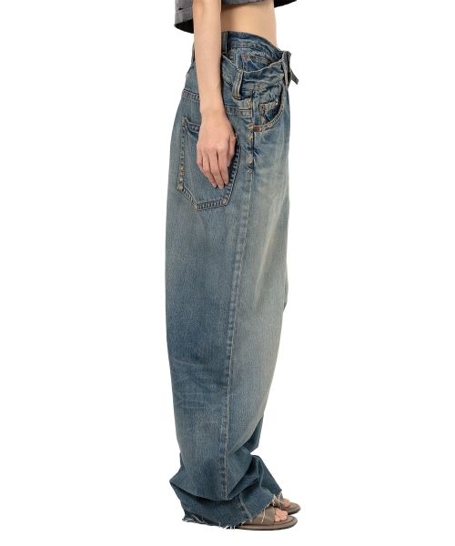 Huge Layered Denim Pants