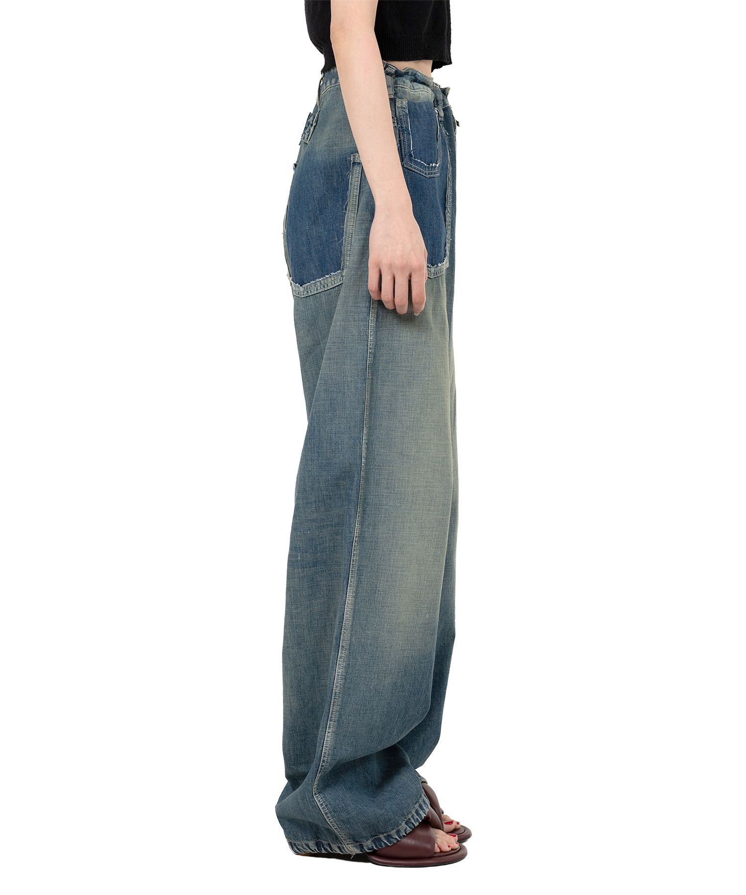 Maison Mihara Yasuhiro ワイドパンツ 美品 カットポケット Maison MIHARA YASUHIRO ONLINE STORE（メゾンミハラヤスヒロ