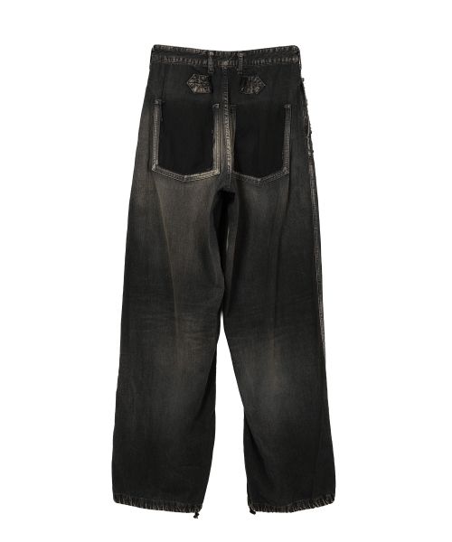 Cut-Out Pocket Denim Pants