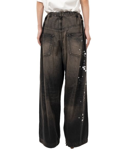 ミハラヤスヒロ 25AW新作Embellished jeans 36サイズ 25AW】Maison MIHARA YASUHIRO ミハラヤスヒロ / EMBELLISHED