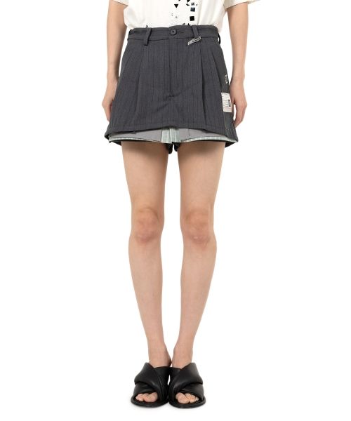 Triple Layered Stripe Shorts