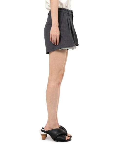 Triple Layered Stripe Shorts