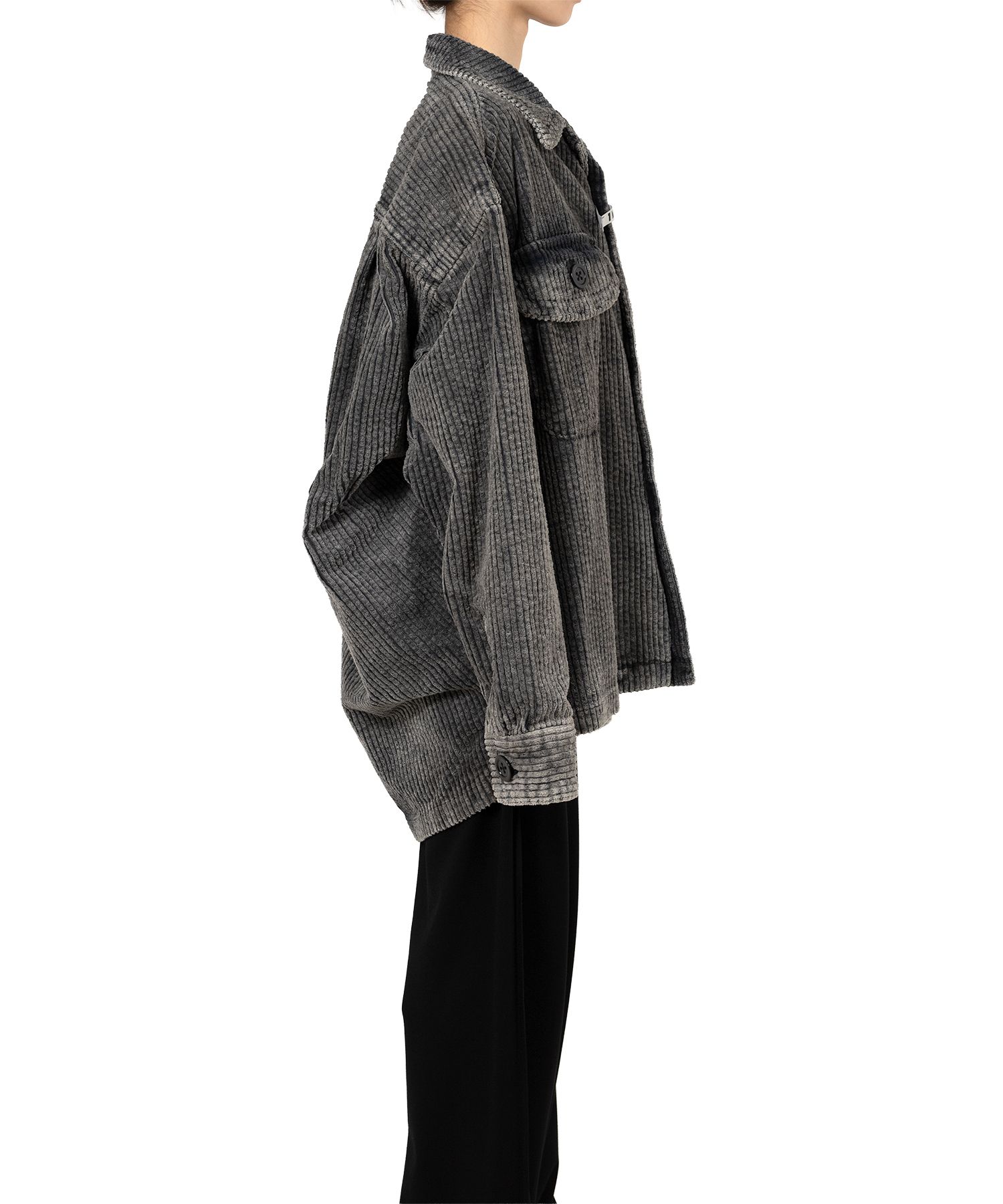 Amateur Sewn Like Corduroy Shirt