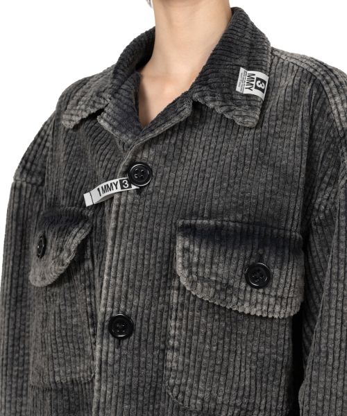 MIHARA YASUHIRO コーデュロイシャツ Maison MIHARA YASUHIRO コーデュロイ シャツ | ブラック