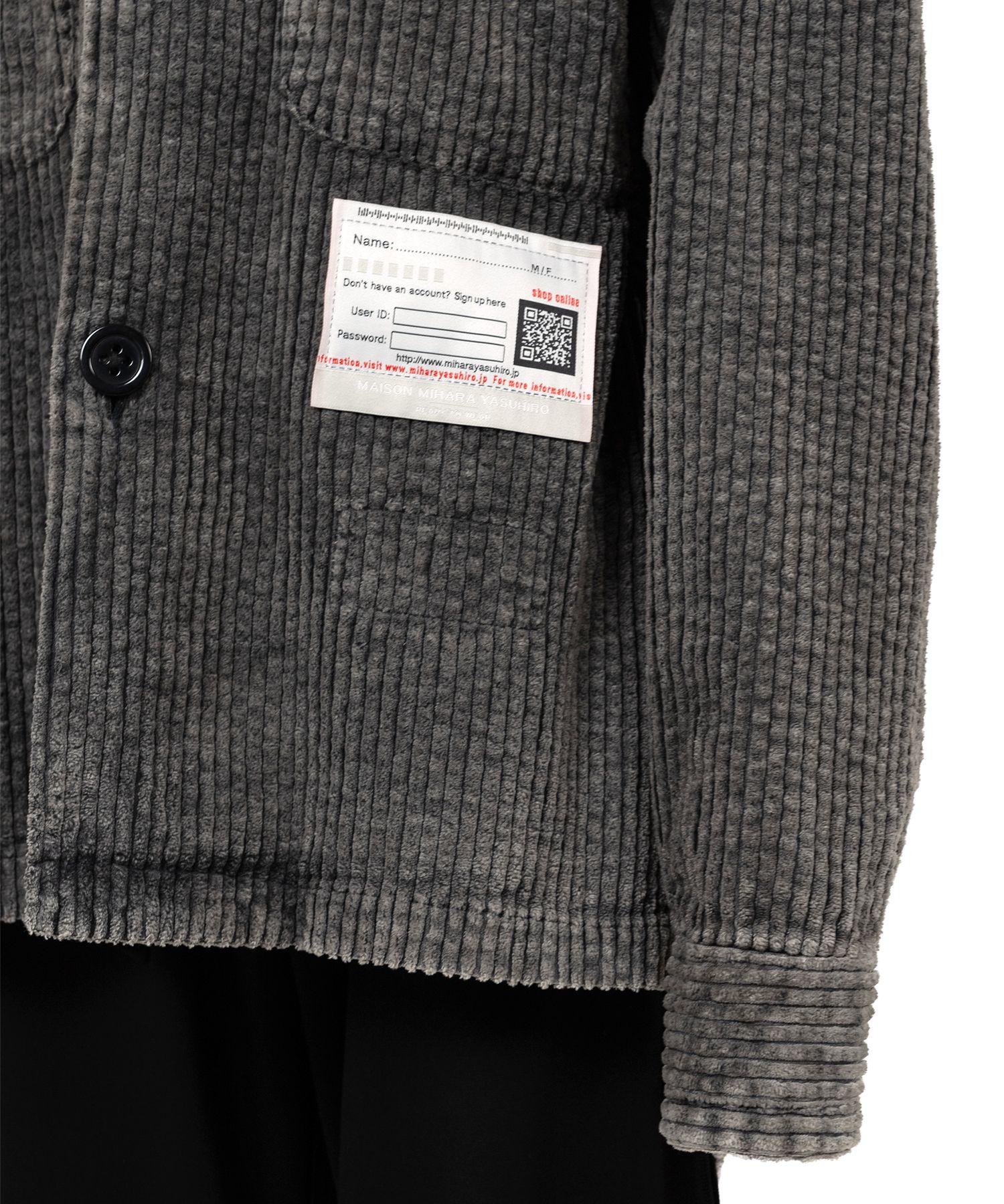 Amateur Sewn Like Corduroy Shirt