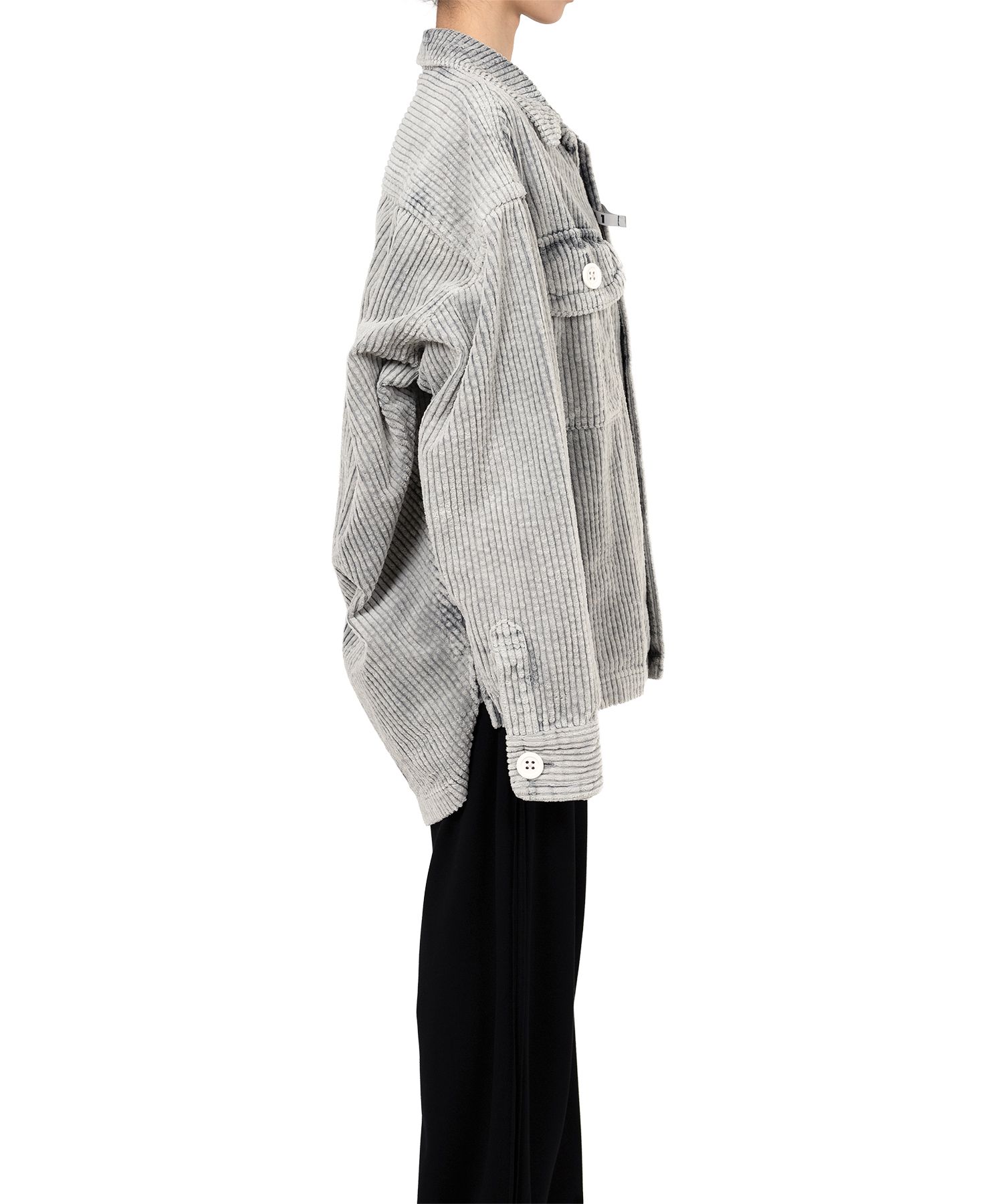 Amateur Sewn Like Corduroy Shirt