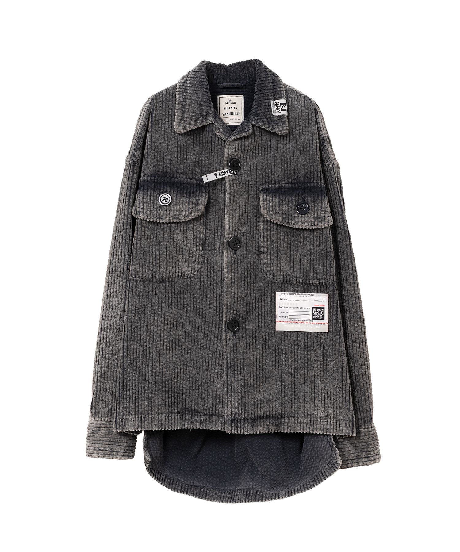 Amateur Sewn Like Corduroy Shirt