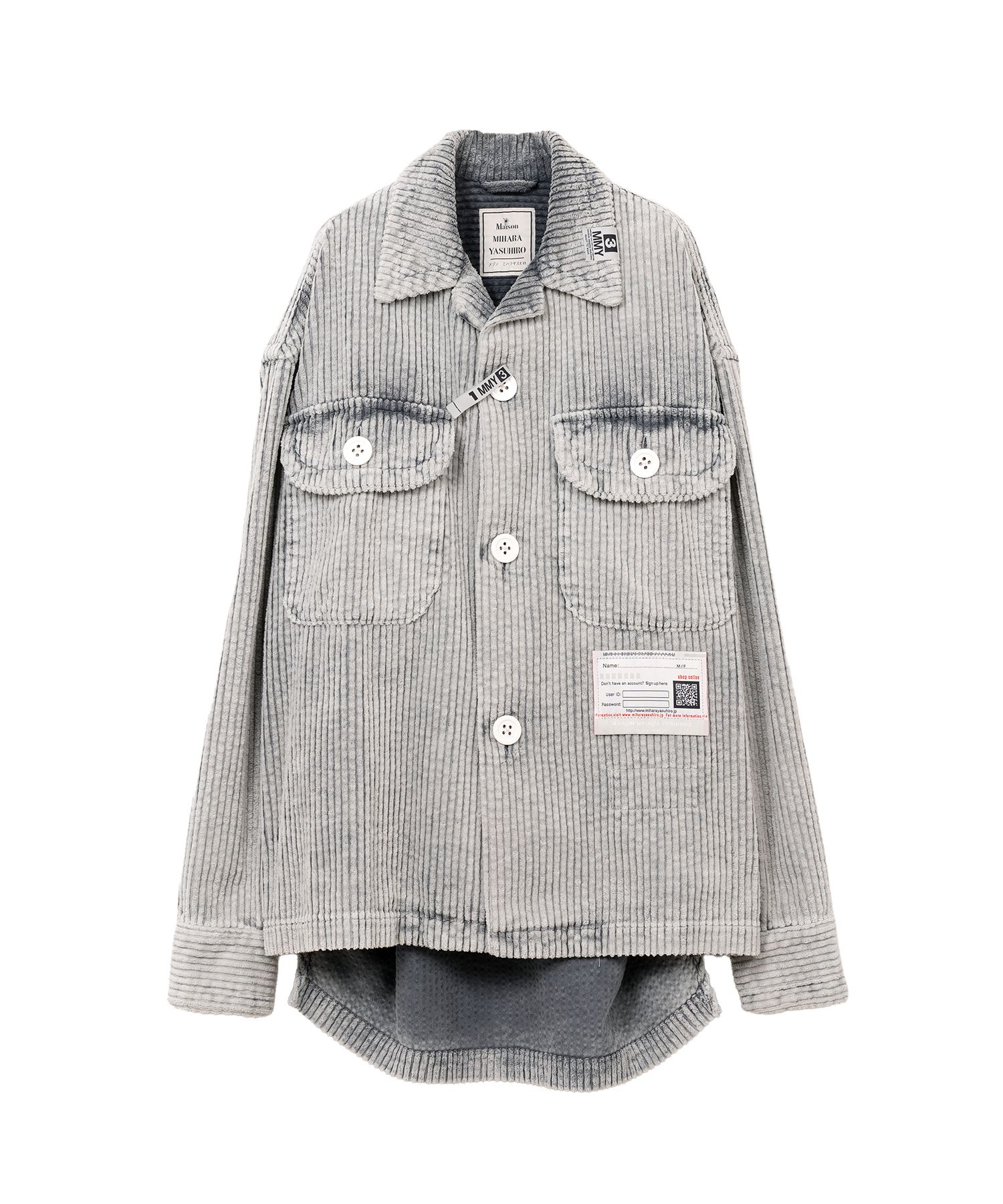 Amateur Sewn Like Corduroy Shirt