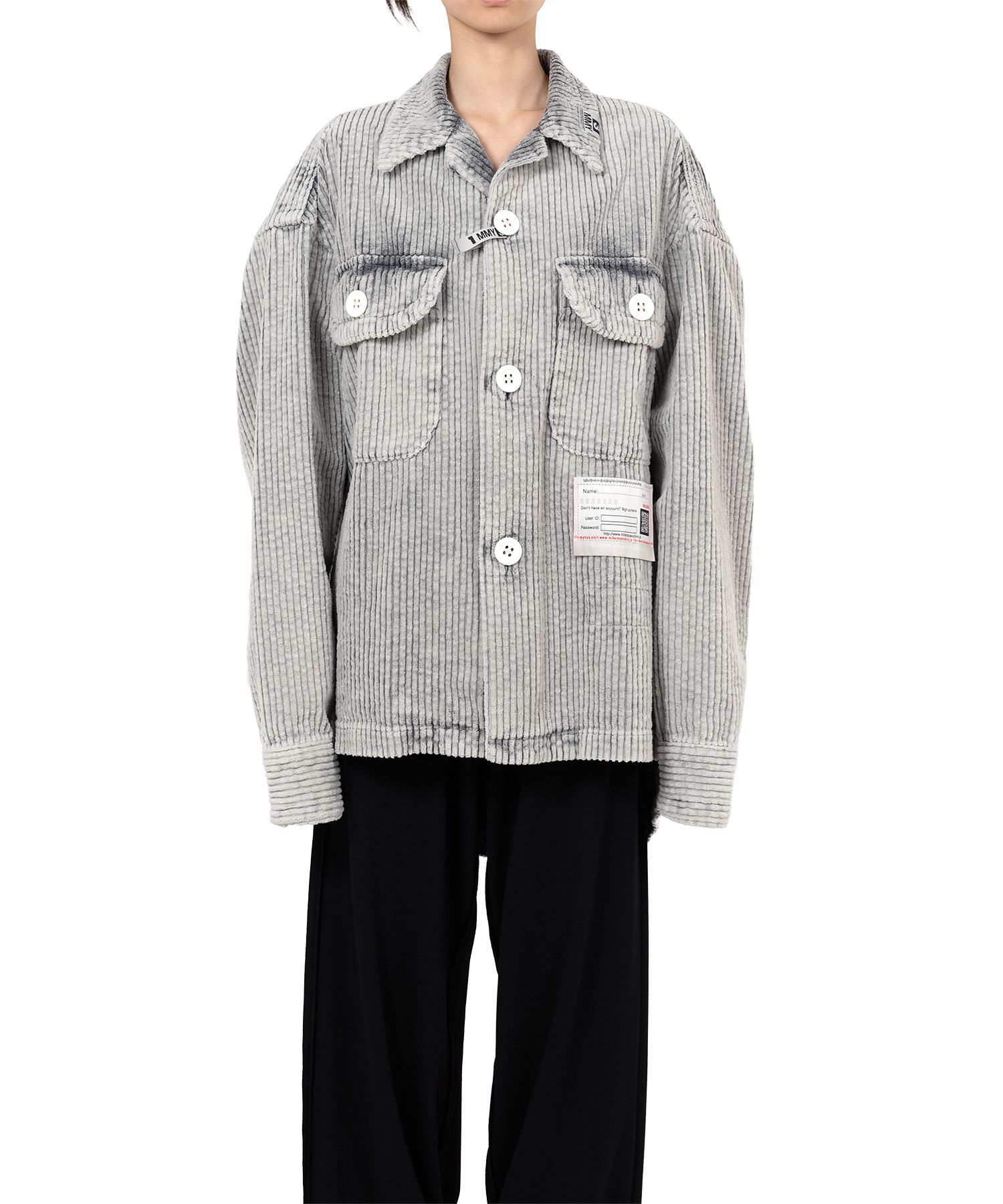 Amateur Sewn Like Corduroy Shirt